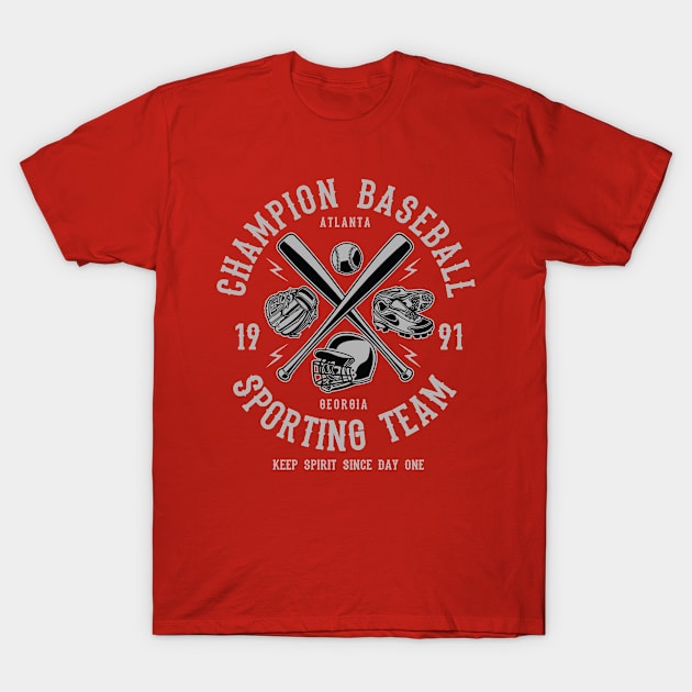 Baseball Champion T-Shirt by PaunLiviu